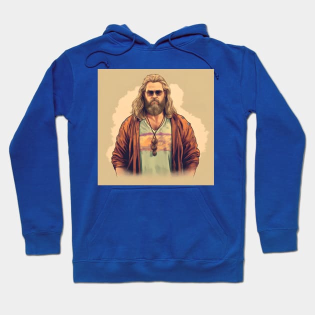 Fat Thor Dude Hoodie by Grassroots Green